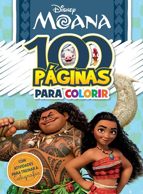 100 Páginas para Colorir - Moana Disney