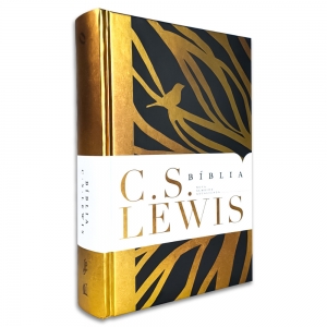 Bíblia de Estudo - C. S. Lewis | NAA | Capa Dura - Preta Dourado