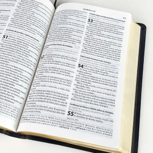 Bíblia Sagrada | Almeida Século 21 | Luxo Preta com Referências Cruzadas