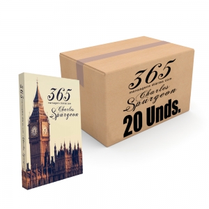 Devocional 365 Mensagens Diárias com Charles Spurgeon - Clássica | Caixa 20 Unidades