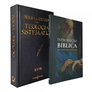 Kit 2 Livros | Bíblia de Estudo com Teologia Sistemática | NVI + Introdução Bíblica