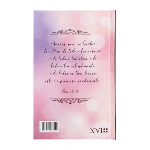 Kit 2 Livros | Bíblia NVI | Capa Dura com Devocional Amando a Deus - Cerejeira + Mulheres da Bíblia