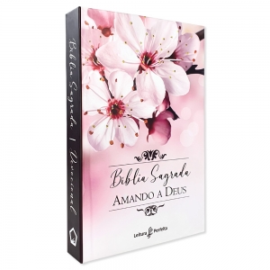 Kit 2 Livros | Bíblia NVI | Com Devocional Amando a Deus - Cerejeira + Minhas Anotações Bíblicas - Aquarela