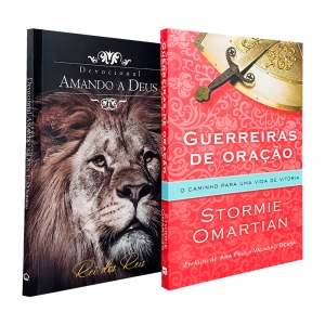 Kit 2 Livros | Devocional Amando a Deus - Leão + Guerreiras de Oração