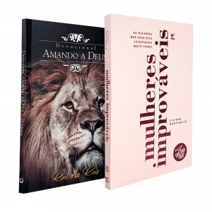 Kit 2 Livros | Devocional Amando a Deus - Leão + Mulheres Improváveis