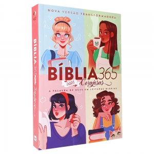 Kit Bíblia 365 para Corajosas NVT + Caderno Minhas Anotações Bíblicas Borboleta
