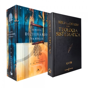 Kit | Bíblia de Estudo Teologia Sistemática | NVI + O Novo Dicionário da Bíblia - J. D. Douglas