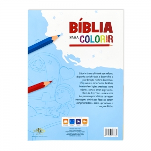 Kit Infantil | Bíblia para Colorir + Giz de Cera