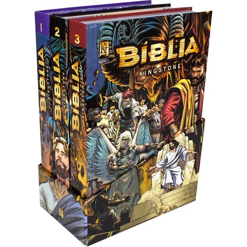 Bíblia Kingstone em Quadrinhos - Box com 3 Vol