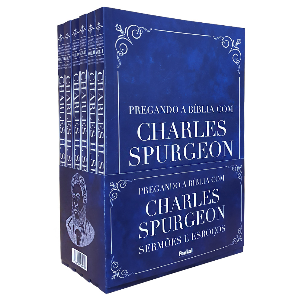 Box Sermões 6 Volumes Edição Especial | Pregando a Bíblia com Charles Spurgeon | Sermões e Esboços | Capa Brochura | LFC