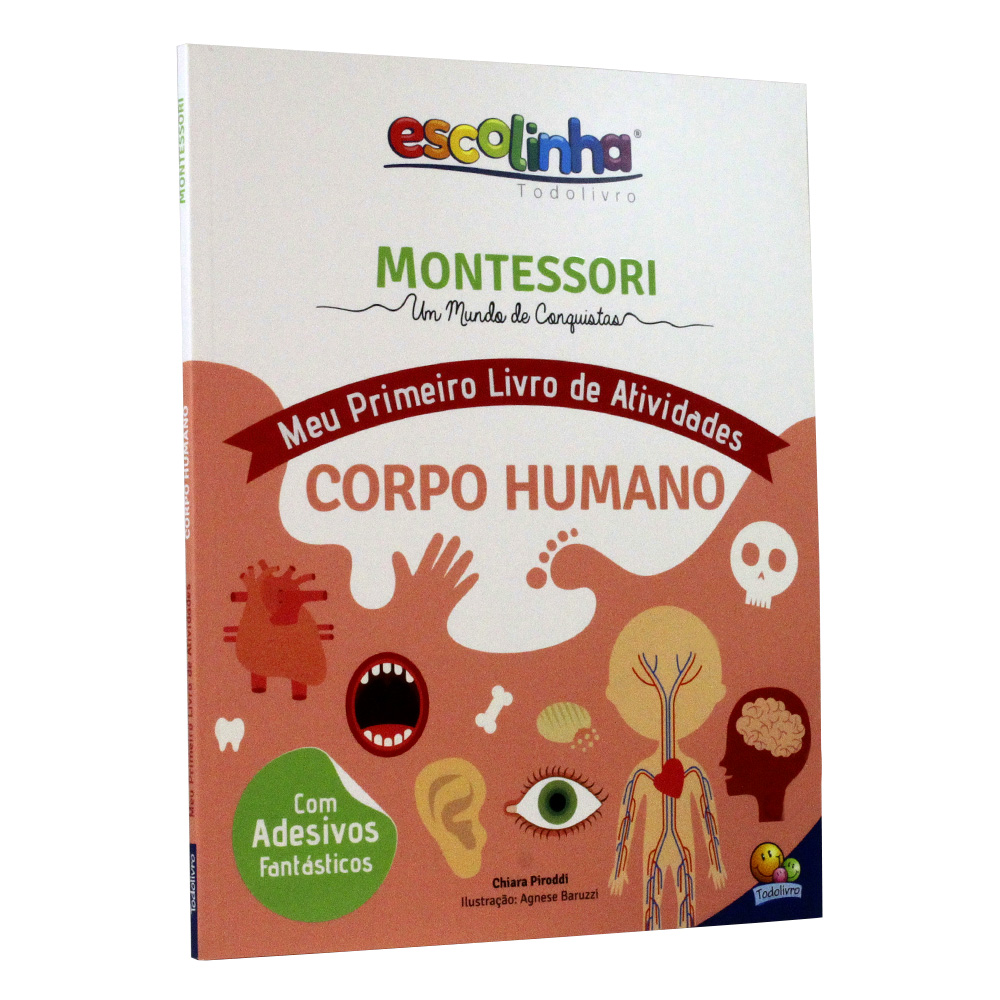 Escolinha Montessori Meu Primeiro Livro de Atividades | Corpo Humano
