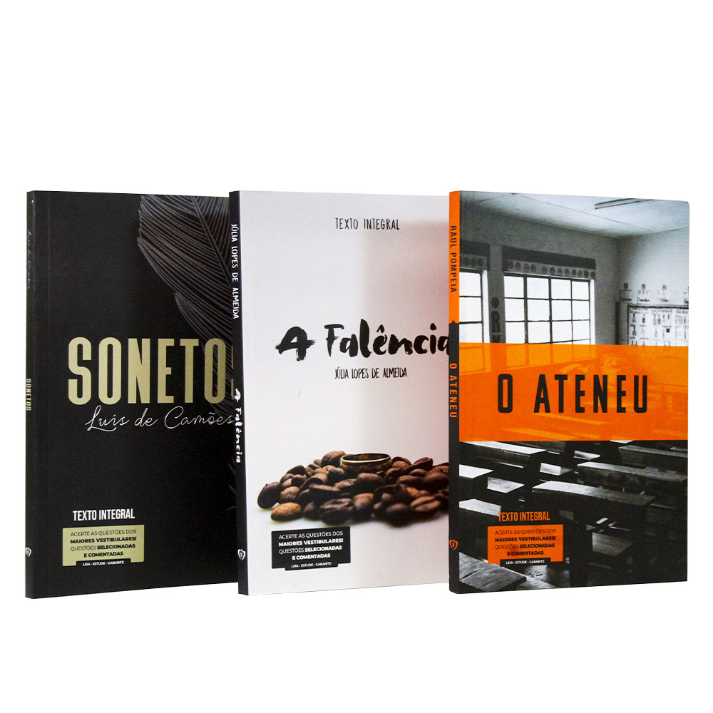 Kit 3 Livros | Vestibular | Clássicos da Literatura Brasileira