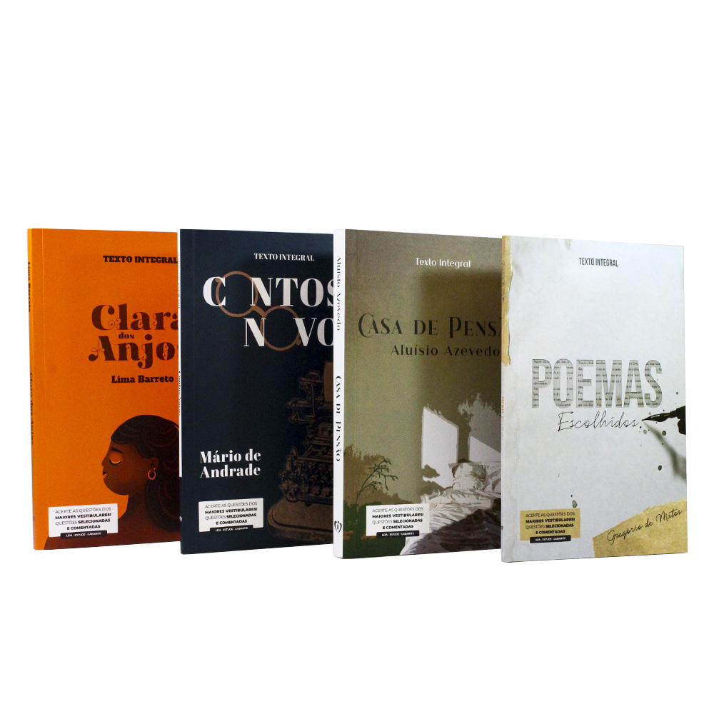 Kit 4 Livros | Vestibular Universitário | Clássicos da Literatura Brasileira
