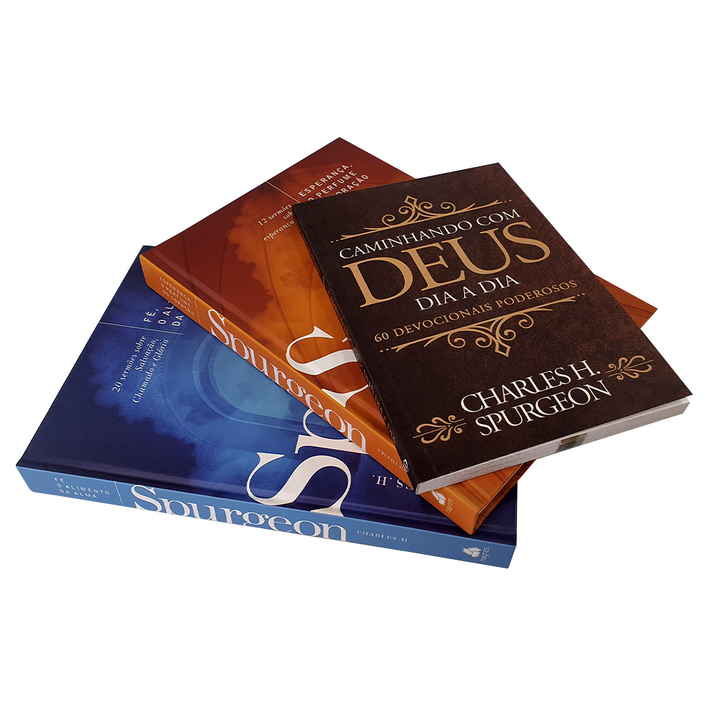 Kit Charles Spurgeon 03 Livros | Sermões + Devocional Caminhando com Deus