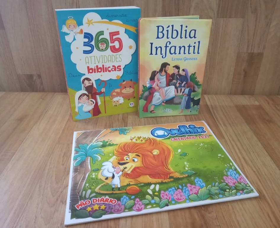 Kit Infantil Bíblico + Brinde Passaporte da Leitura