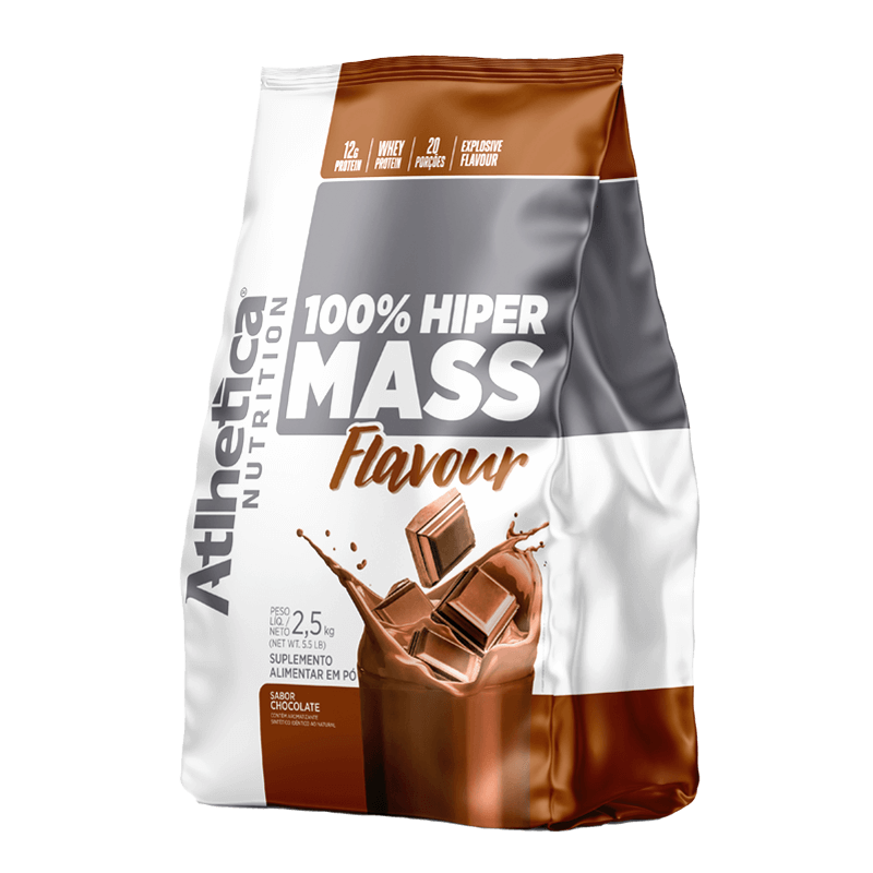 100% Hiper Mass Flavour Chocolate 2,5kg Atlhetica Nutrition