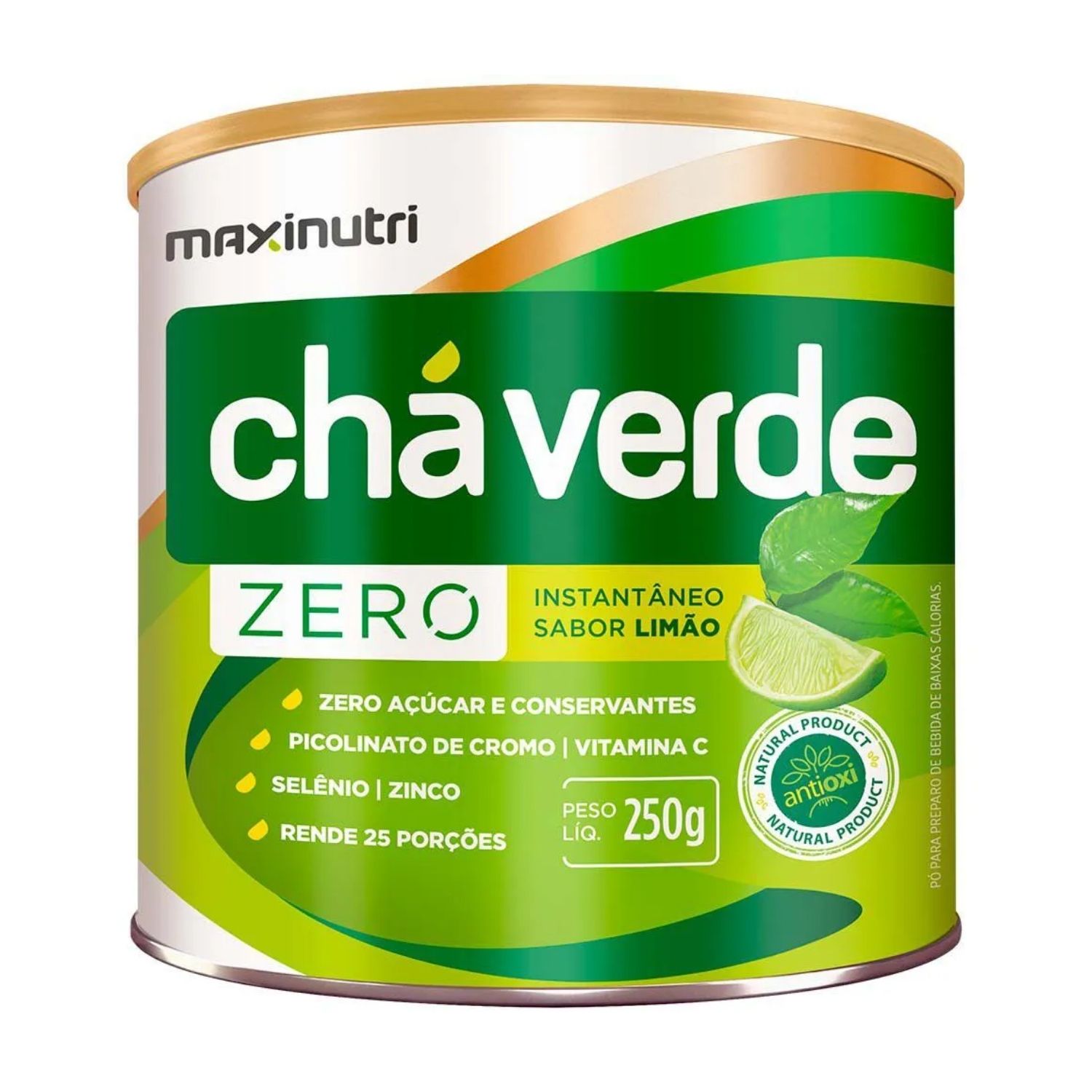 Chá Verde Solúvel Zero 250g Maxinutri