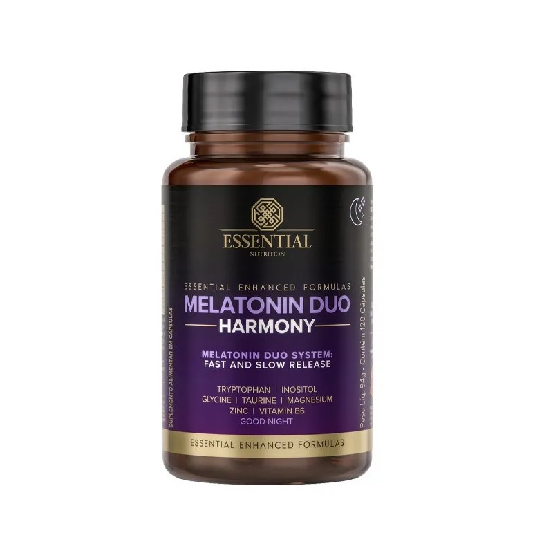 Melatonin Duo Harmony 120 Cápsulas Essential Nutrition