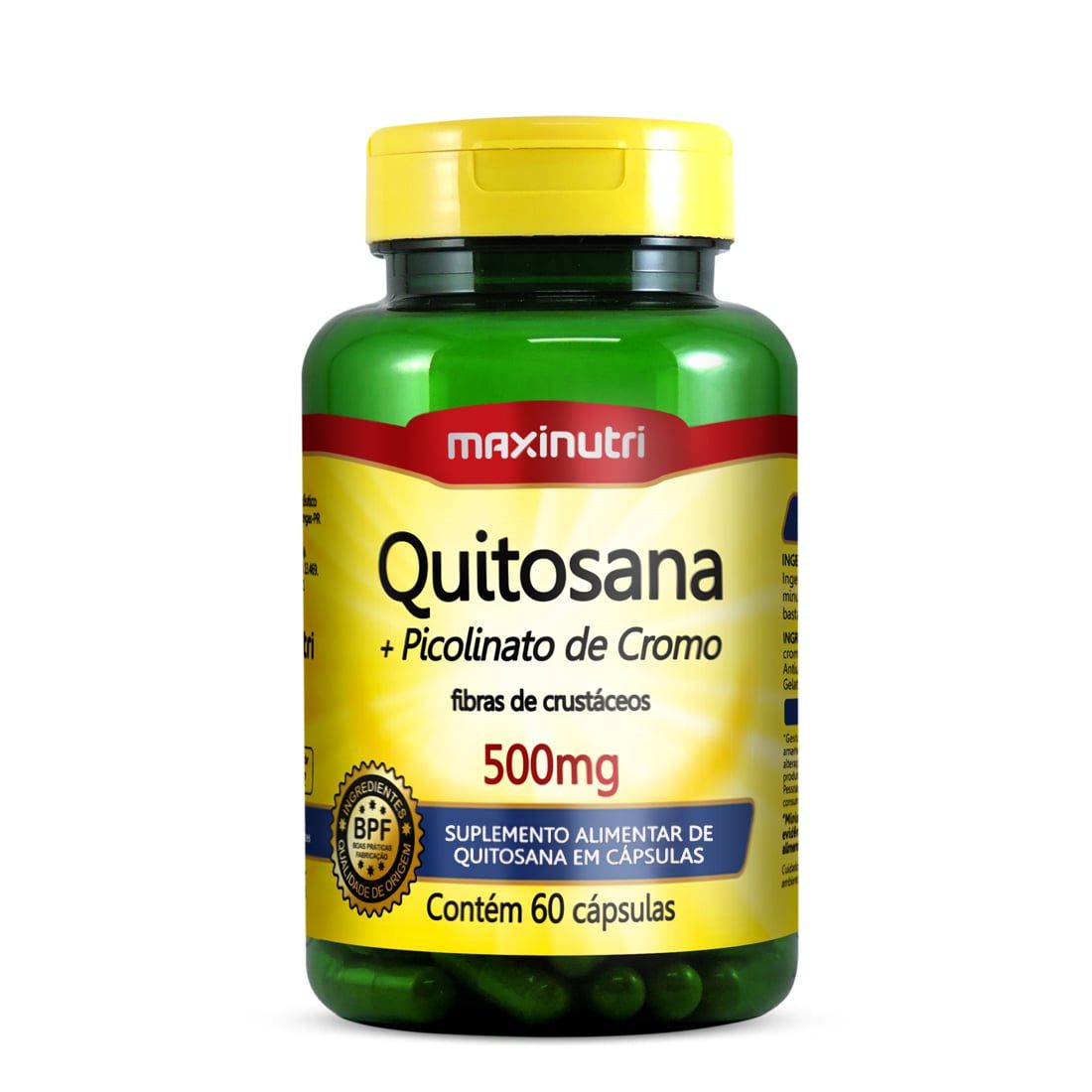 Quitosana + Picolinato de Cromo 60 Cápsulas Maxinutri