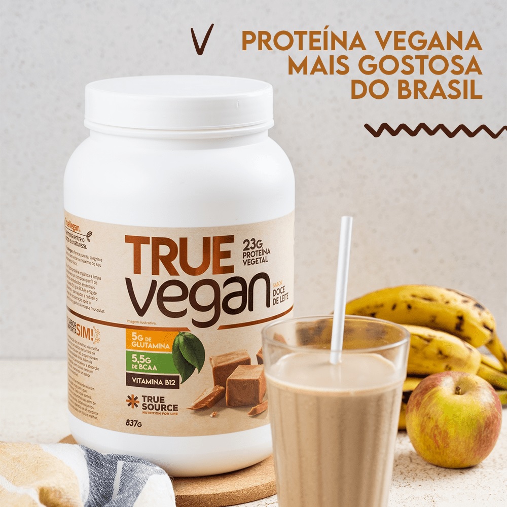 True Vegan Proteína Vegana 837g True Source