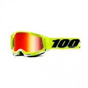 Óculos 100% Racecraft 2 Yellow Preto/amarelo-flúor Espelhado