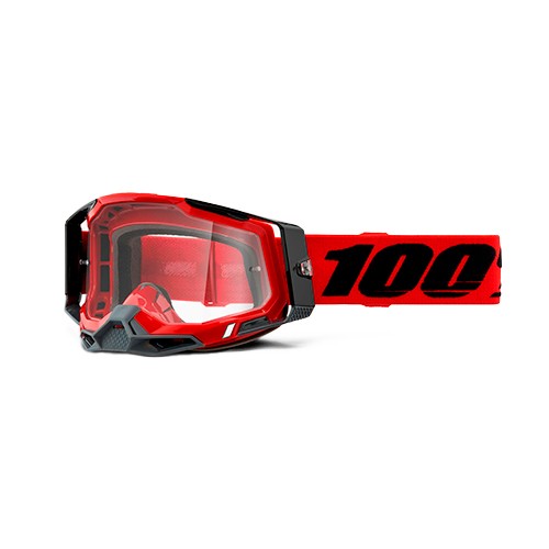 Óculos 100% Racecraft 2 Red Preto/vermelho Espelhado