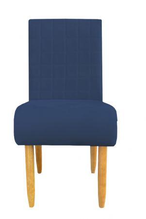 Cadeira Para Sala de Jantar Stela Pés palito Suede Azul marinho - D'Classe Decor