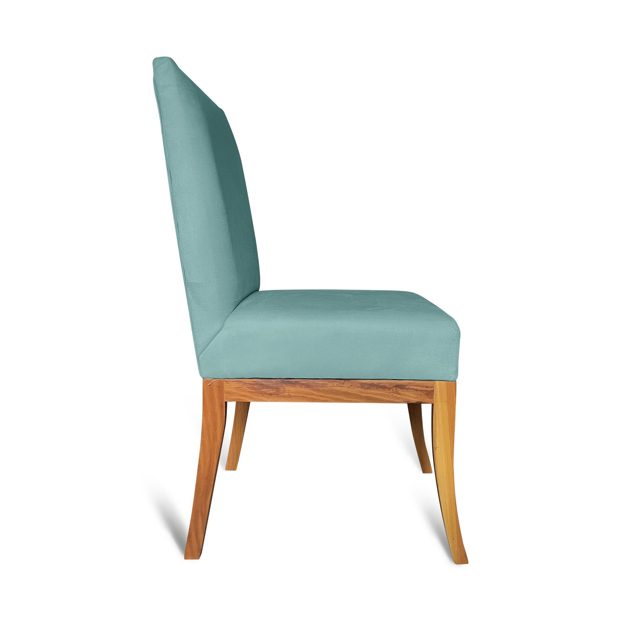 Cadeira Para Sala de Jantar Paris Suede Azul Tiffany - D'Classe Decor