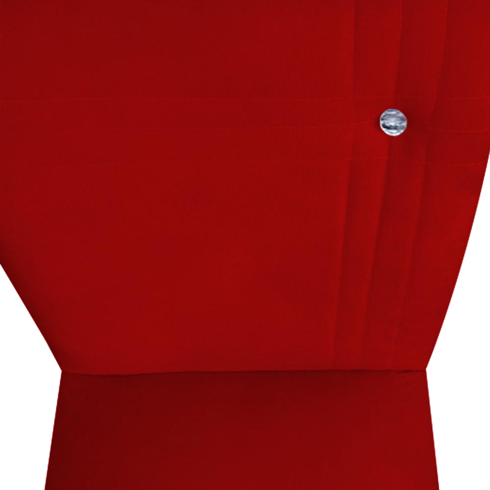 Kit 04 Cadeiras De Jantar Sevilha Pés Palito Suede Vermelho - D'Classe Decor