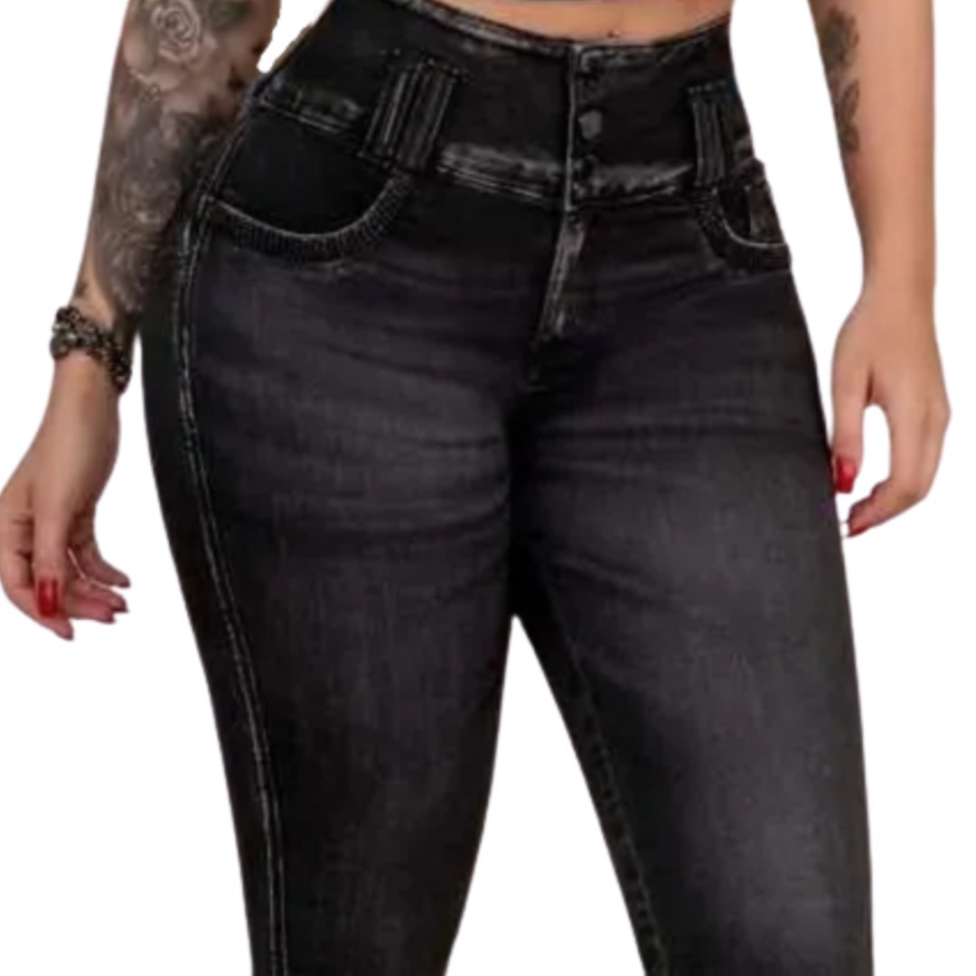 Calça Pit Bull 37318 Jeans Black Lançamento Skinny