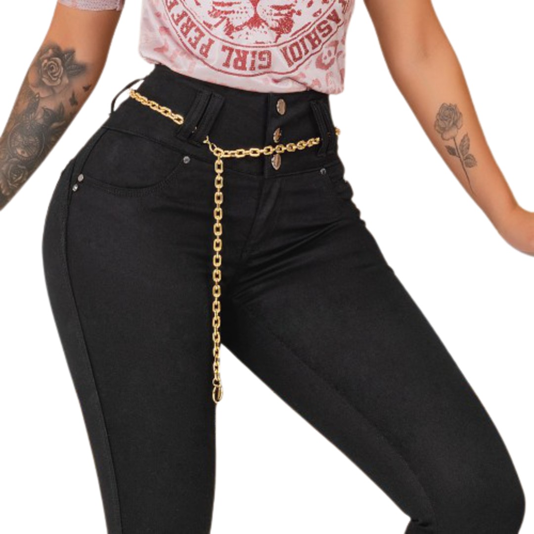 Calça Super Skinny Collor Feminina Pit Bull Jeans Ref 37656