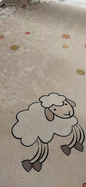 Tapete redondo Infantil Bebê Sheep 1,40mx1,40m