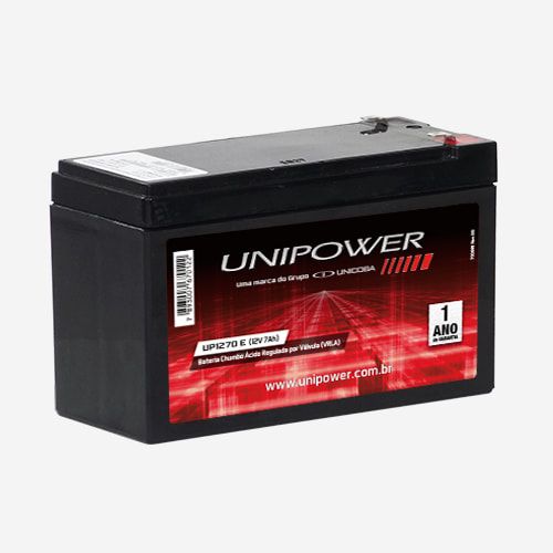 Bateria Unipower Up1270seg 12v 7ah Nobreak/Seg