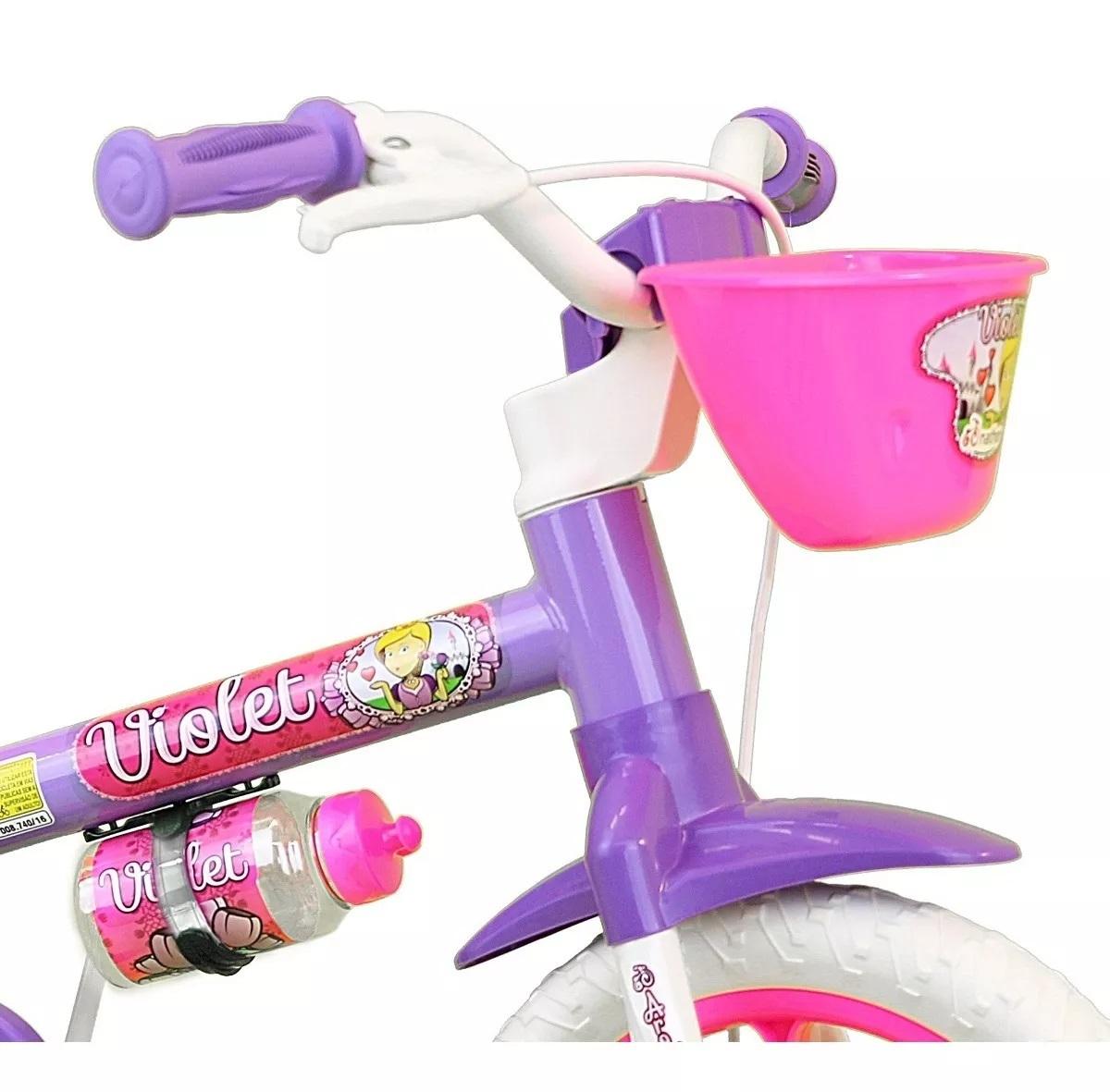 Bicicleta Nathor Aro 12 Violet  - Rei da Bike