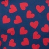 Coração Vermelho com Fundo Azul - Pijama