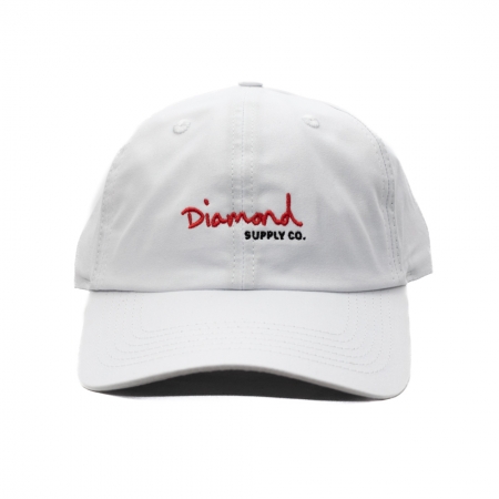 Boné Diamond Og Script Dad Hat - Branco