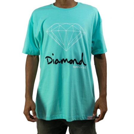 Camiseta Diamond Brilliant Logo - Azul