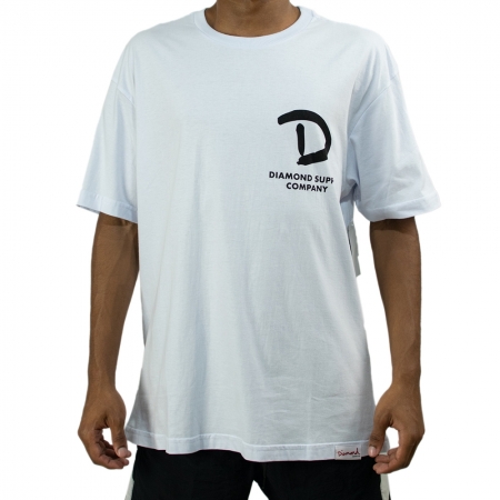 Camiseta Diamond D Supply Tee - Branco
