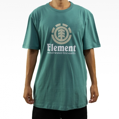 Camiseta Element Vertical Color - Petróleo