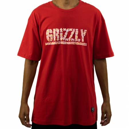 Camiseta Grizzly Every Rose V23 - Vermelha