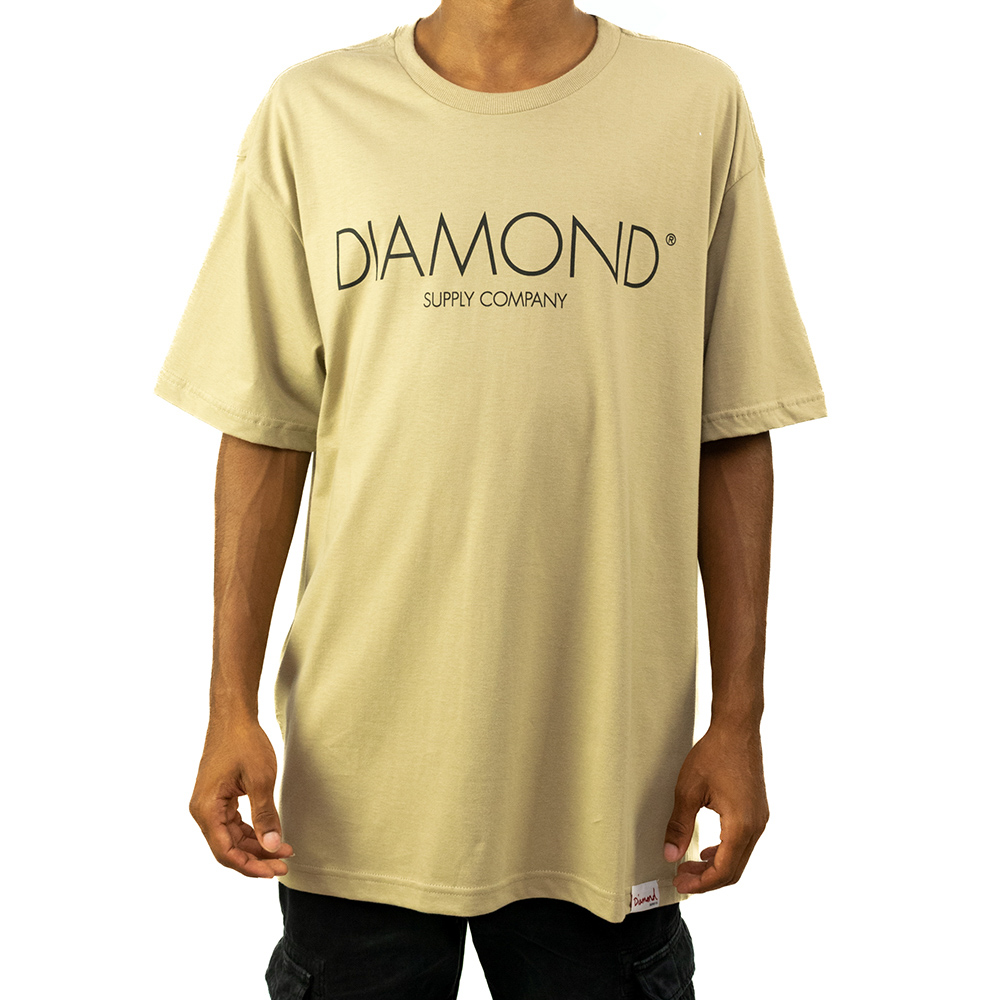 Camiseta Diamond Supply - Bege