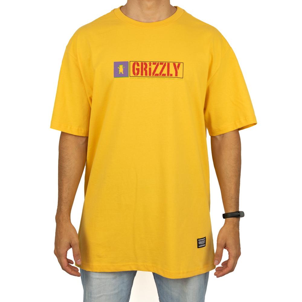 Camiseta Grizzly North American Yellow - Amarela