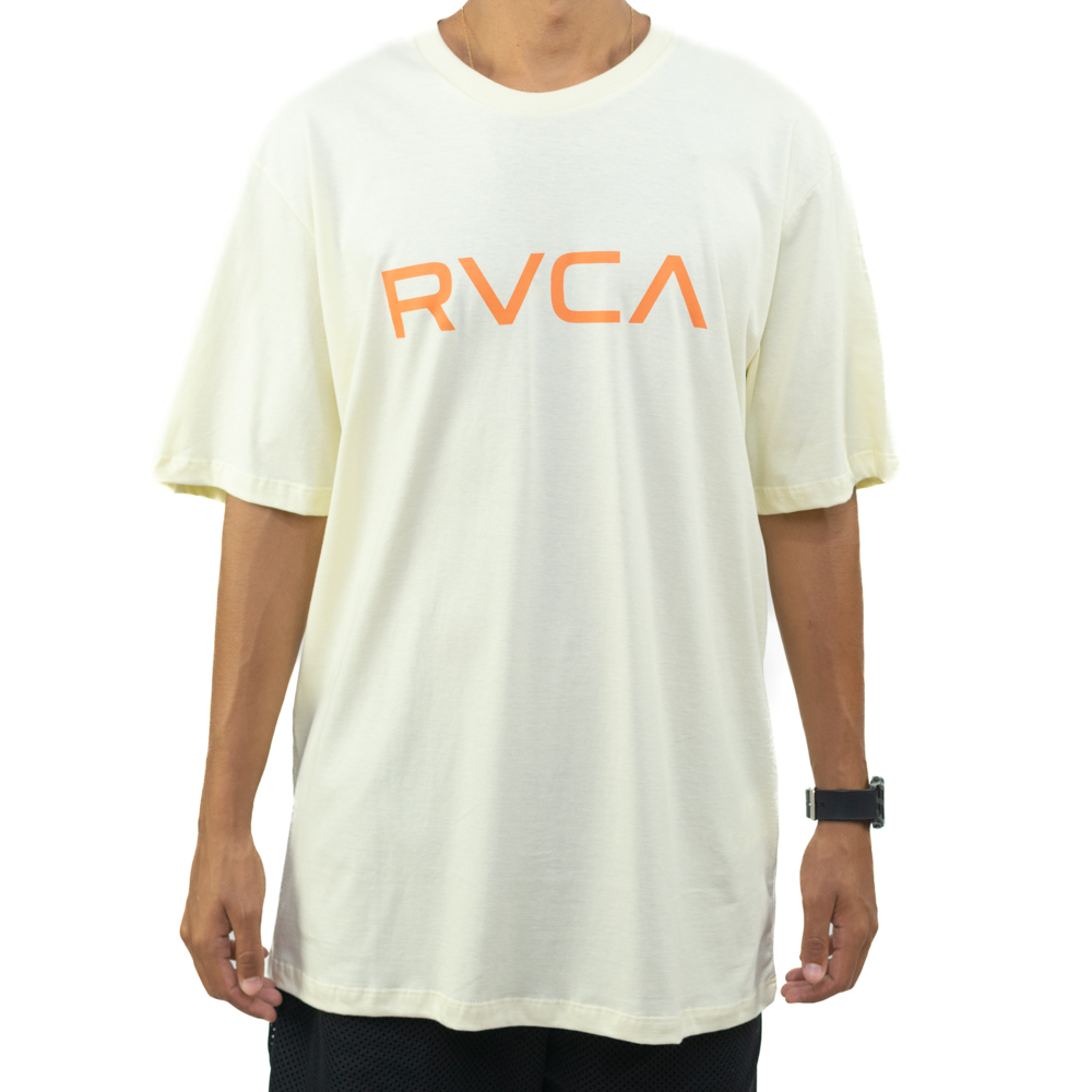 Camiseta RVCA Big Rvca V23 - Amarelo Claro