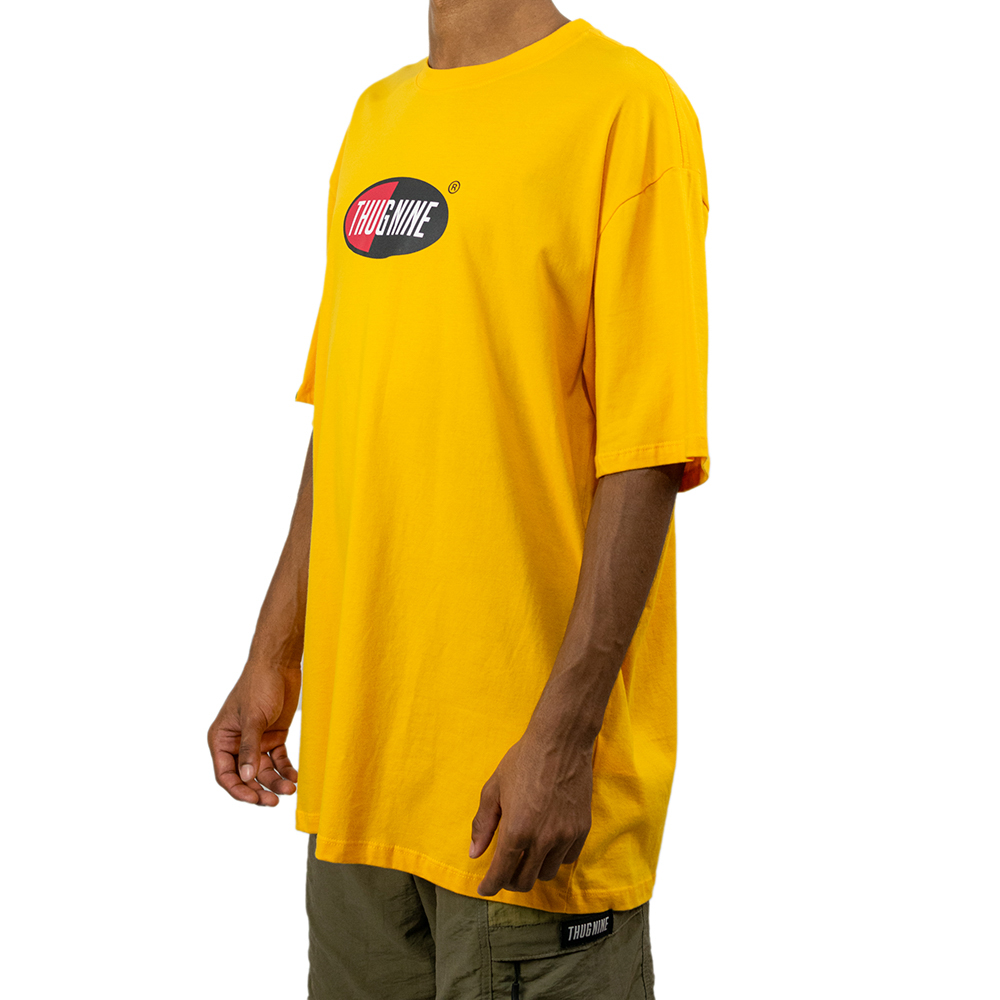 Camiseta Thug Nine Logo Eclipse - Amarelo