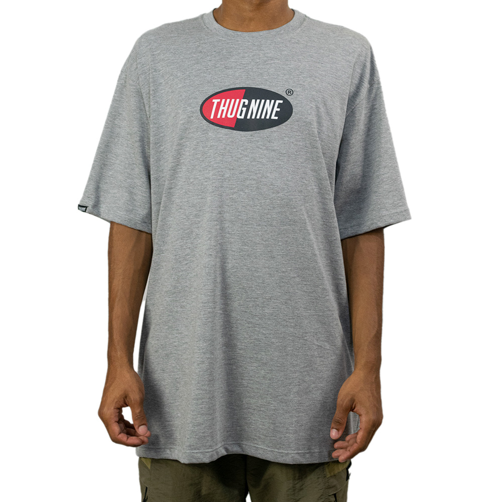Camiseta Thug Nine Logo Eclipse - Cinza