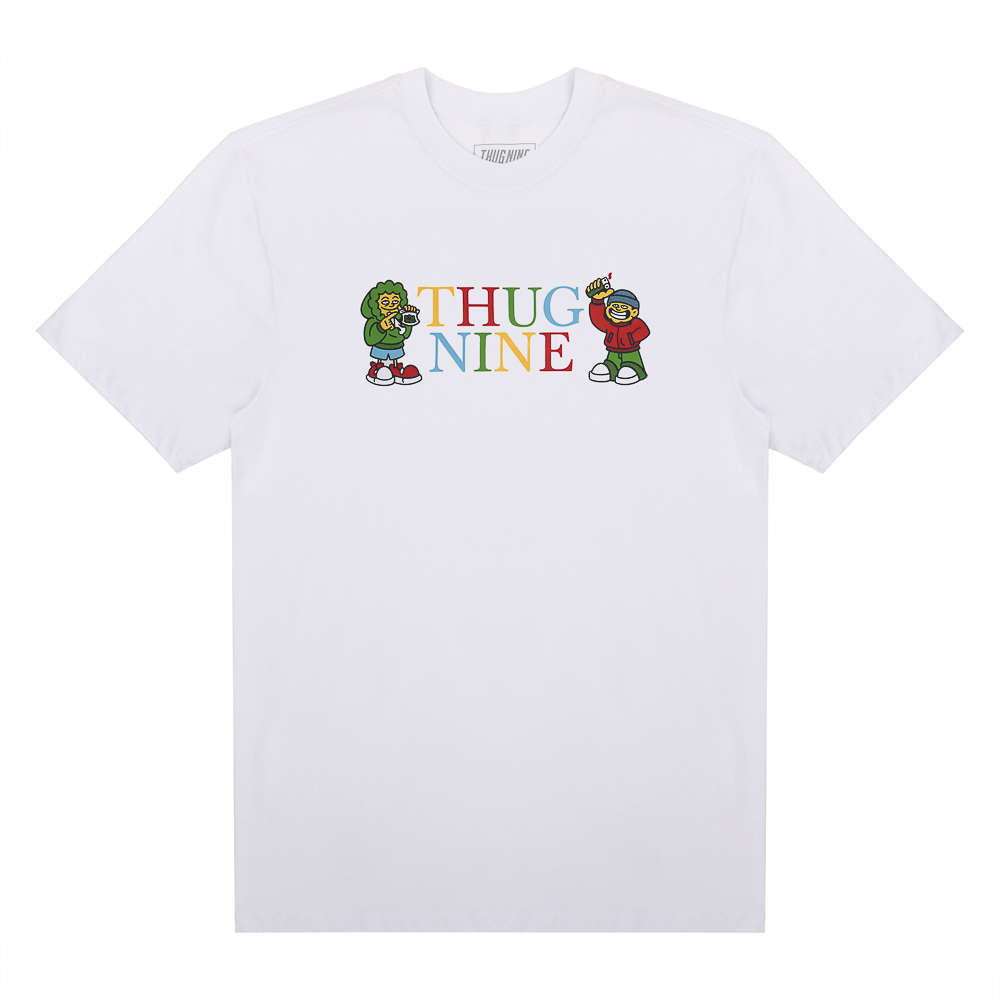 Camiseta Thug Nine Party Time - Branco