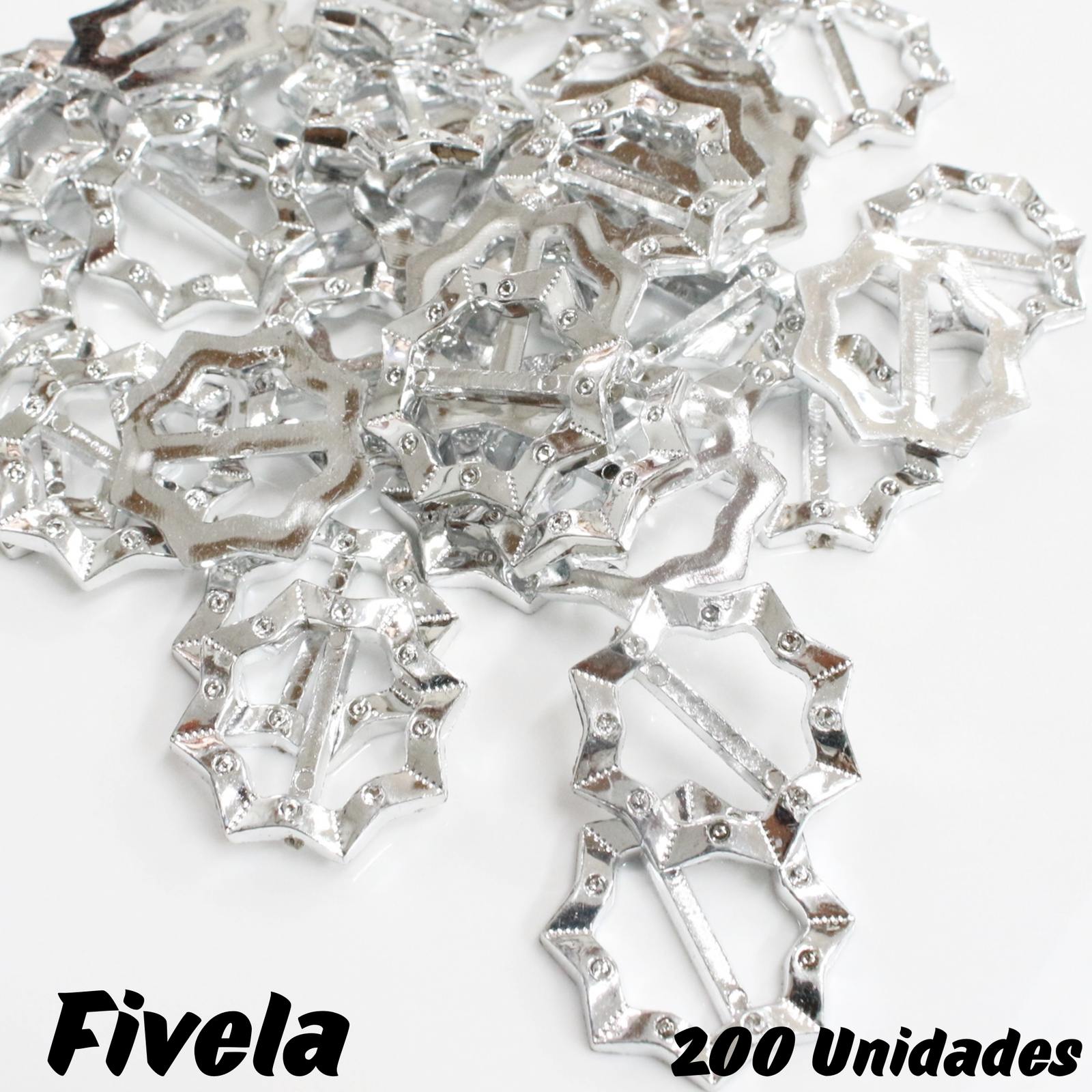 Fivela Estrela 30mm  C/200 Unidades