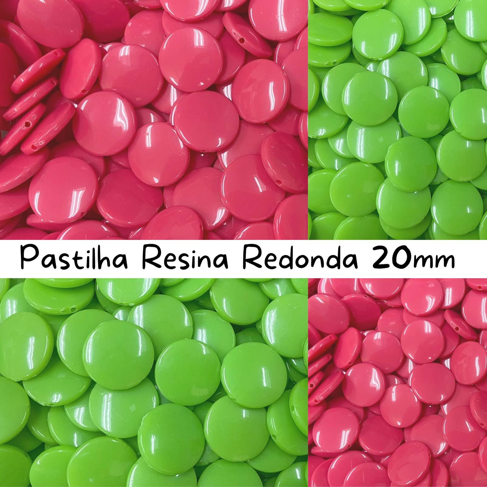 Pastilha Resina Redonda 20mm - 500g