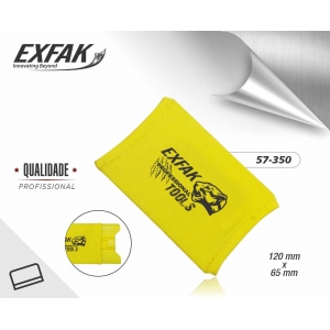 Capa de lycra amarela para espátula - 5 unidades - EXFAK