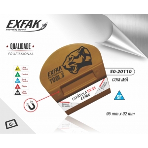 ESPATULA EX 33° LEQUE PROFISSIONAL  GOLD PARA ENVELOPAMENTO COM IMÃ - EXFAK - SEMI FLEXIVEL